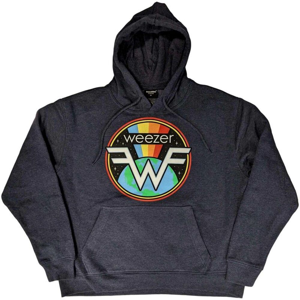 Weezer Unisex Adult Symbol Logo Hoodie / Navy Blue